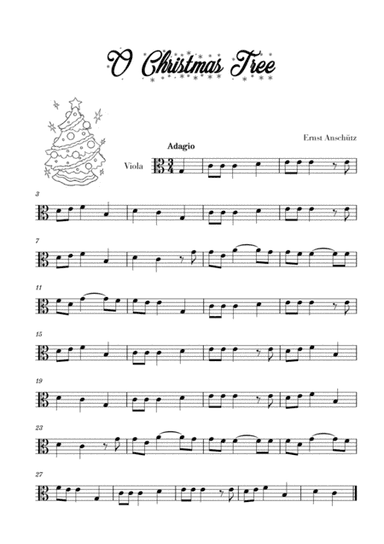 O Christmas Tree (for Viola) (arr. Cadenza Editions)