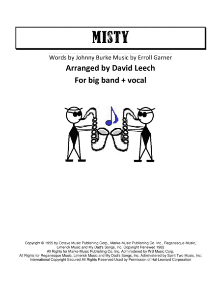 Misty (arr. David Leech)