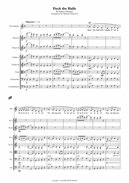 Deck The Halls (arr. Maurizio Chiavaroli)