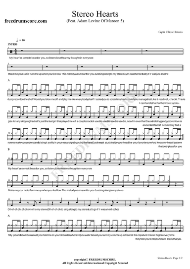Stereo Hearts (arr. COPYDRUM)