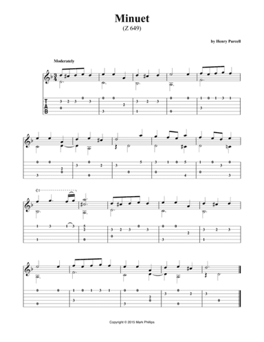 Minuet (Z 649) (arr. Mark Phillips)