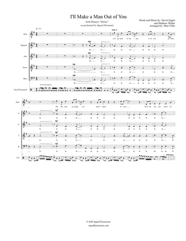I'll Make A Man Out Of You (arr. Matthew Villar)