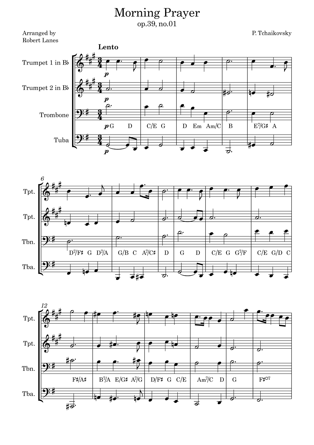 Morning Prayer (arr. Robert Lanes)