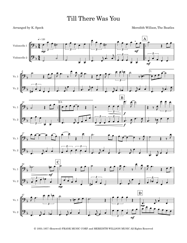 Till There Was You (arr. K. Speck)