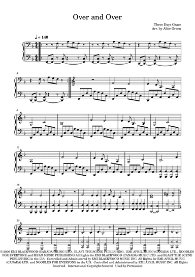 Over And Over (arr. Alice Green)
