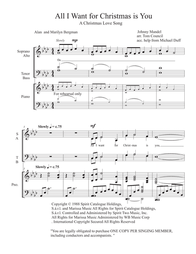 A Christmas Love Song (arr. Tom Council)