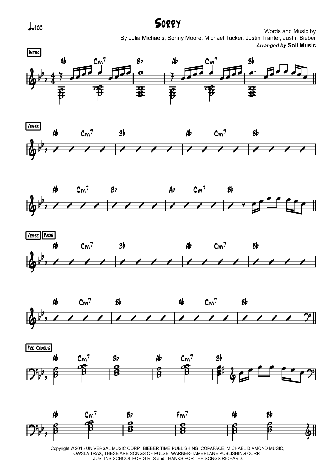 Sorry (arr. Soli Music)