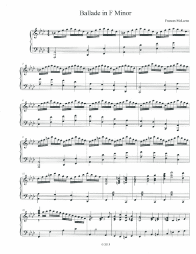 Ballade in F Minor