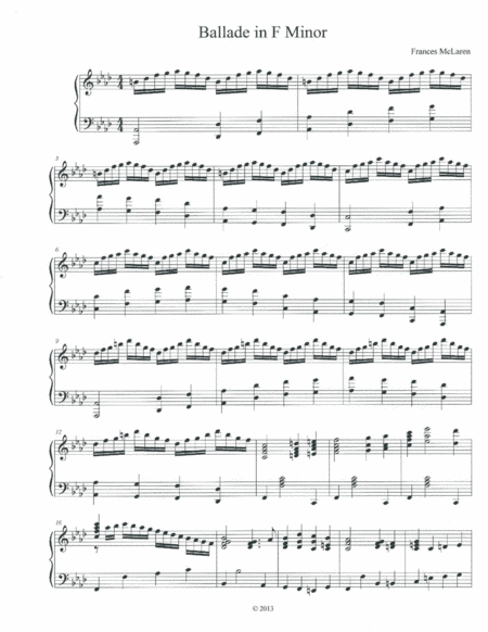 Ballade in F Minor