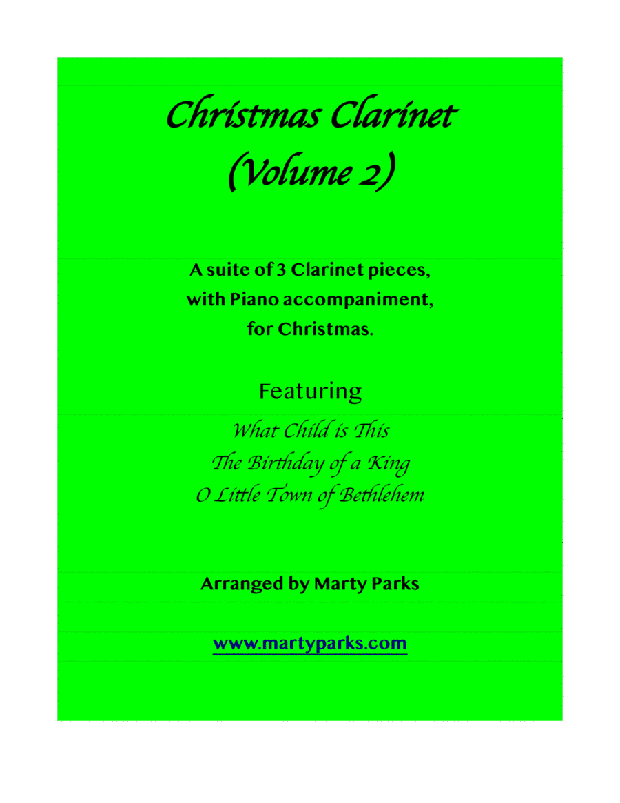 Christmas Clarinet (Volume 2) (arr. Marty Parks)