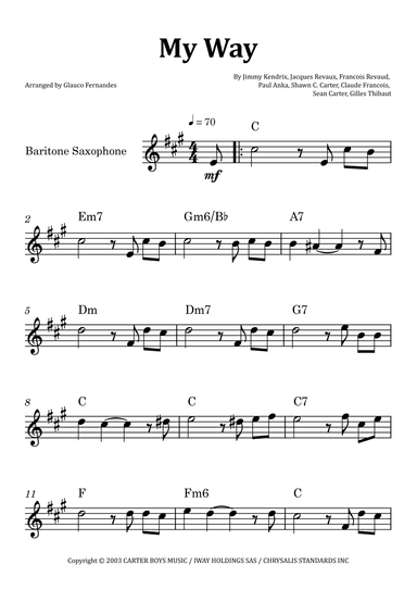 I Did It My Way (arr. Glauco Fernandes)