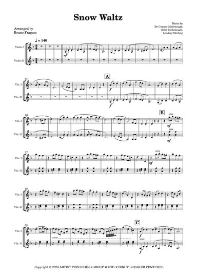Snow Waltz (arr. Bruno Fragoso de Almeida)