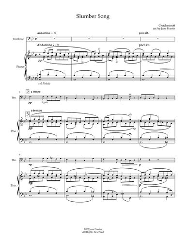 Slumber Song (arr. Jane Frasier)