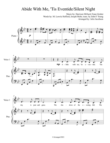 Abide With Me, 'Tis Eventide/Silent Night (arr. Julie Jacobson)