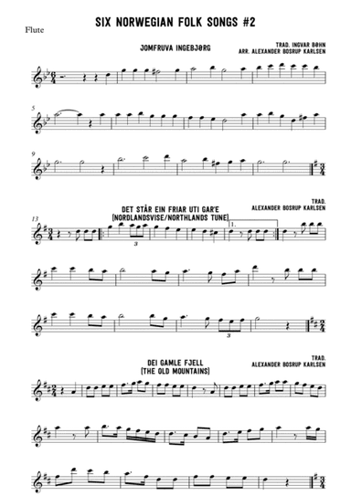 Six norwegian folk songs #2 (arr. Alexander Bosrup Karlsen)