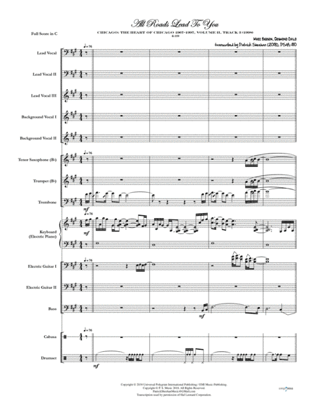 All Roads Lead To You (arr. Patrick Sheehan)