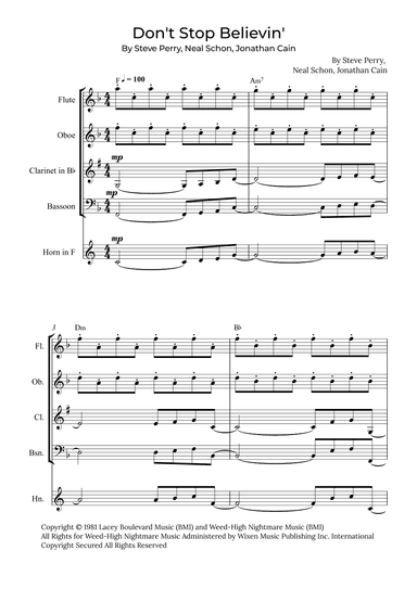 Don't Stop Believin' (arr. Alex Nunes Rodrigues)