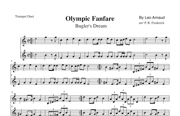 Bugler's Dream (olympic Fanfare) (arr. P. R. Frederick)