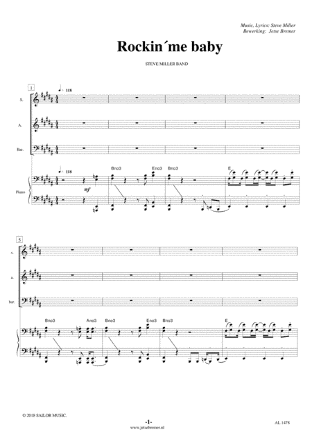 Rock 'n Me (arr. Jetse Bremer)