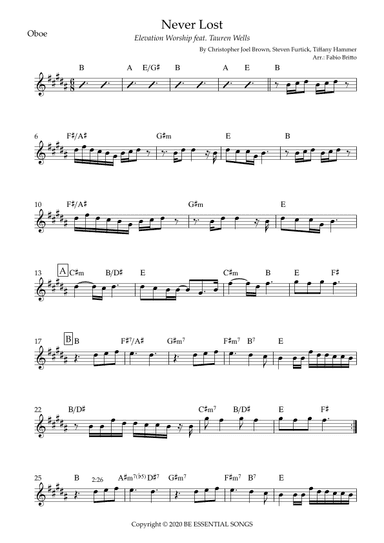 Never Lost (arr. Fabio Britto)