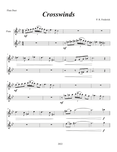 Crosswinds (Flute Duet)