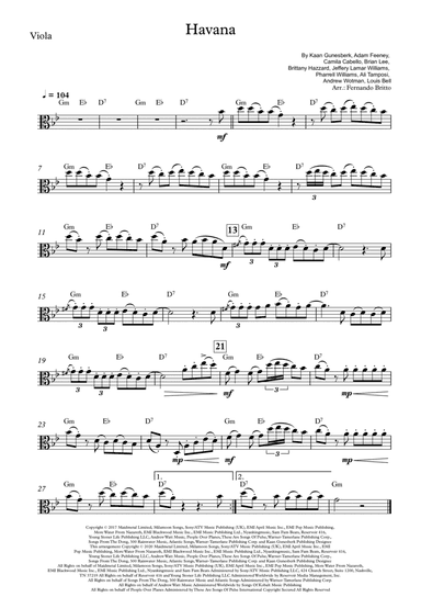 Havana (arr. Fernando Britto)