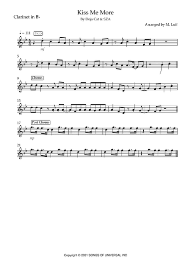 Kiss Me More (arr. Matt Luff)
