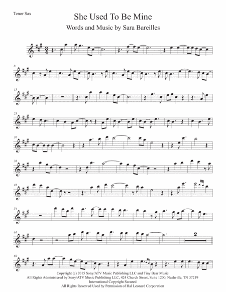 She Used To Be Mine from WAITRESS THE MUSICAL (arr. Kevin Busse)