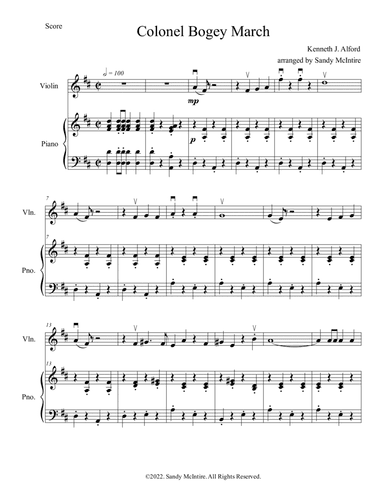 Colonel Bogey March (arr. Sandy McIntire)