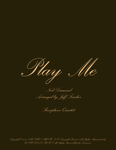 Play Me (arr. Jeff Tincher)