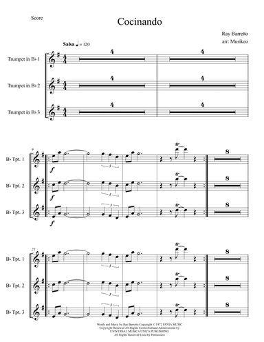 Cocinando (arr. Musikeo)