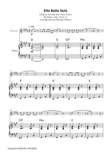 Ella Baila Sola (arr. Rodrigo Faleiros)