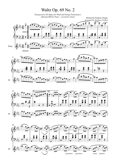 Waltz Op. 69 No. 2 (arr. Zachary Corbett)