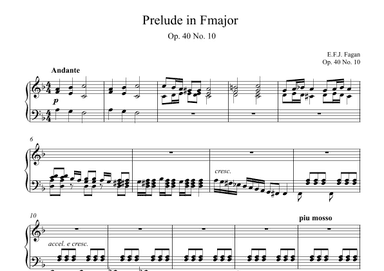 Prelude in F major Op. 40 No. 10
