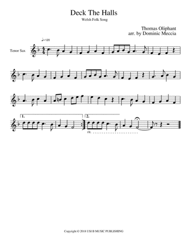 Deck The Halls (arr. Dominic Meccia)