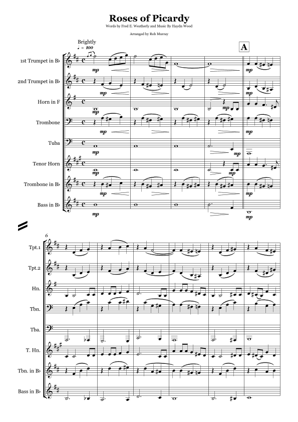 Roses of Picardy (arr. Rob Murray)