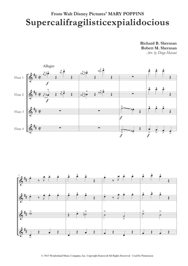 Supercalifragilisticexpialidocious (arr. Diego Marani)