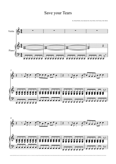 Save Your Tears (arr. André Laitano)