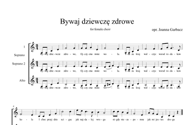 Bywaj dziewcze zdrowe (arr. Joanna Garbacz)