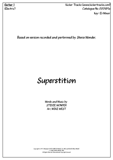 Superstition (arr. Michael Storeton-West)