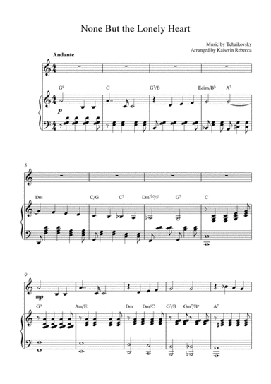 None But The Lonely Heart (arr. Kaiserin Rebecca)