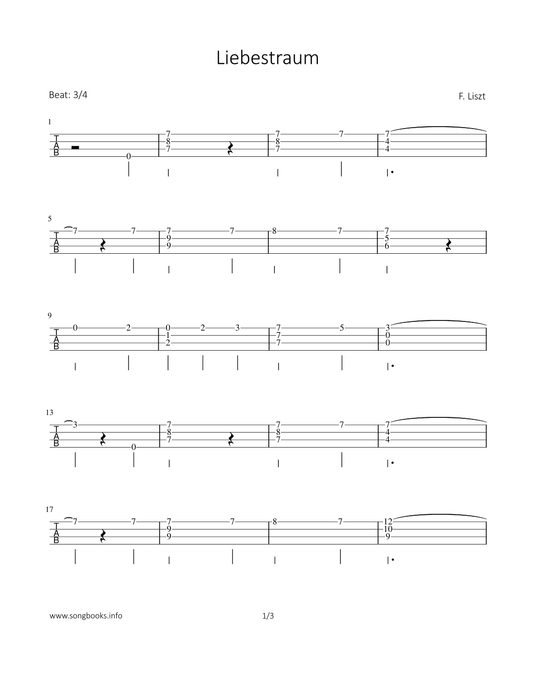 Liebestraum (arr. Bettina Schipp)