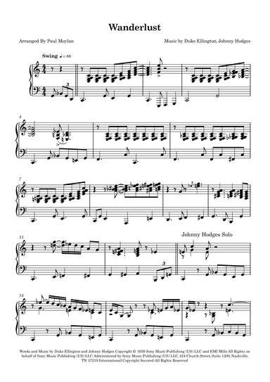 Wanderlust (arr. Paul Moylan)