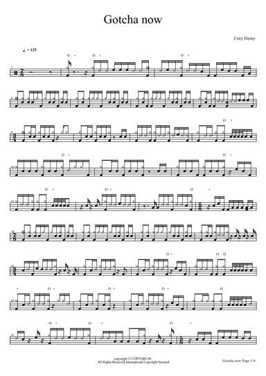 Gotcha Now (arr. COPYDRUM)