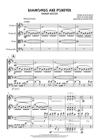 Diamonds Are Forever (arr. Martin Wray)