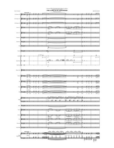 The Lord Is My Shepherd (Full Score & Parts)