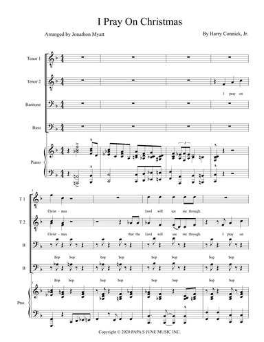 I Pray On Christmas (arr. Jonathon Myatt)