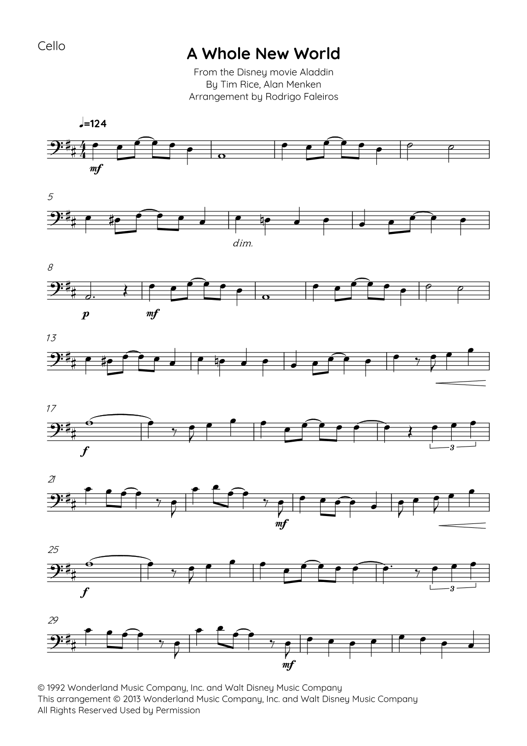 A Whole New World (arr. Rodrigo Faleiros)