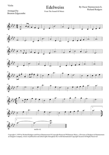 Edelweiss (arr. Adelaide String Duo)