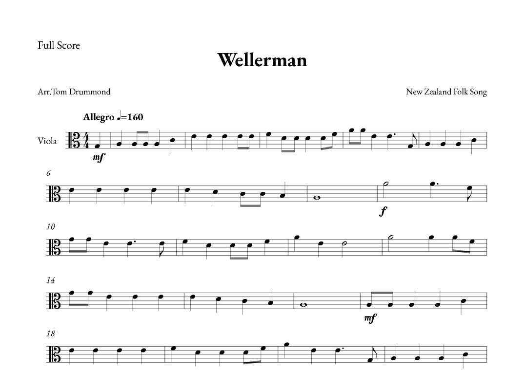 Wellerman (arr. Tom Drummond)